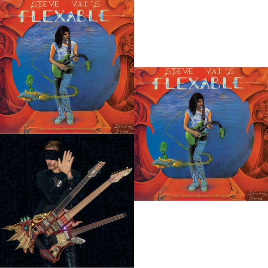 Steve Vai - Flex-Able (36Th Anniversary/Picture Disc) & Flex-Able (36Th Anniversary/180G) & Inviolate - LP Vinyl Bundle