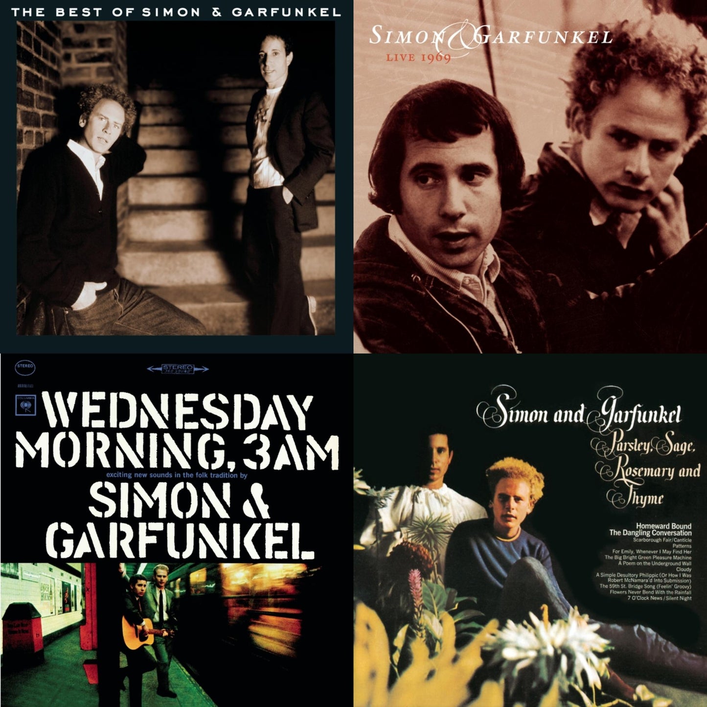 Best Of Simon & Garfunkel & Wednesday Morning 3 A.M. & Parsley Sage Rosemary & Thyme & Live 1969