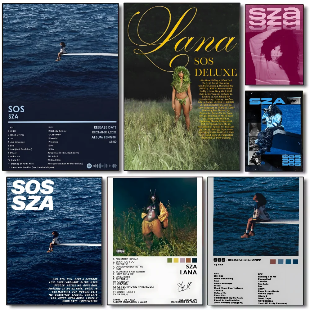 SZA SOS Album Poster HD art sticky wall waterproof home living room bedroom bar aesthetic decoration - Premium  from Lizard Vigilante - Just $7.99! Shop now at Lizard Vigilante