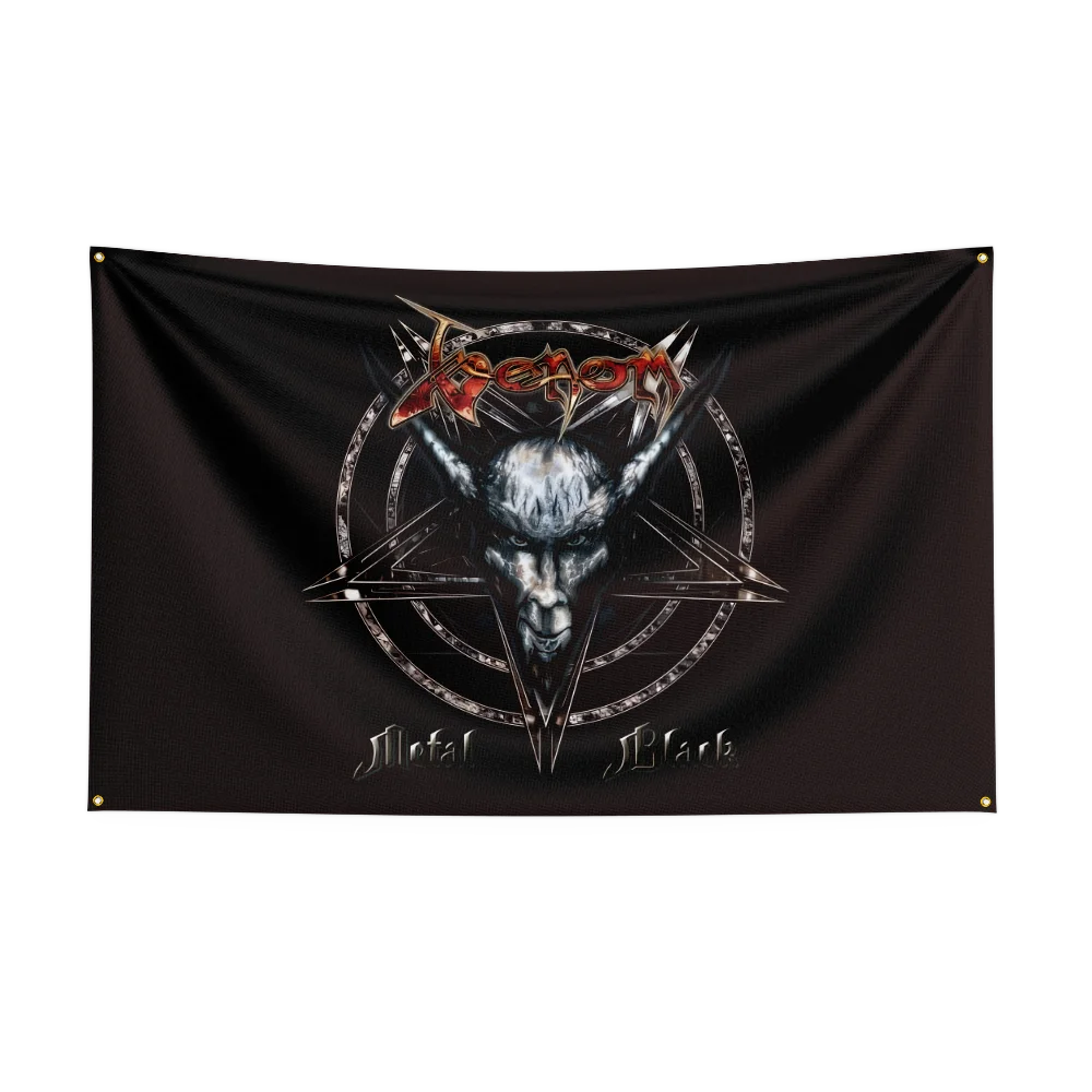 Heavy Rock Band Venom Flag – 3x5Ft Polyester Digital Printed Banner for Bedroom Wall Art & Outdoor Decoration - Premium banner from Lizard Vigilante - Just $15.99! Shop now at Lizard Vigilante