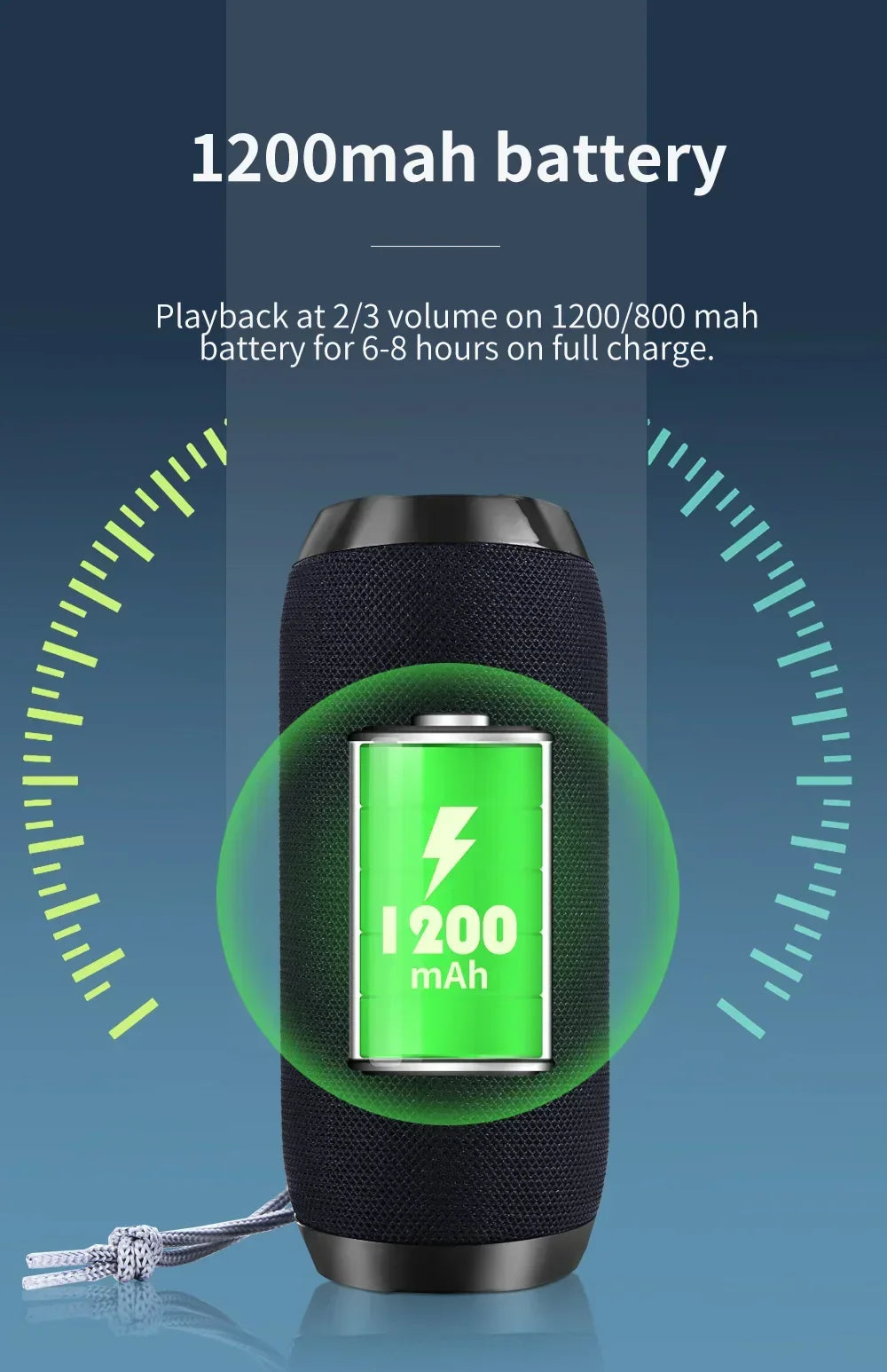 TG117 Bluetooth Speakers Portable Wireless Sound Box  Outdoor Waterproof Stereo Surround Supports TF Radio altavoz bluetooth