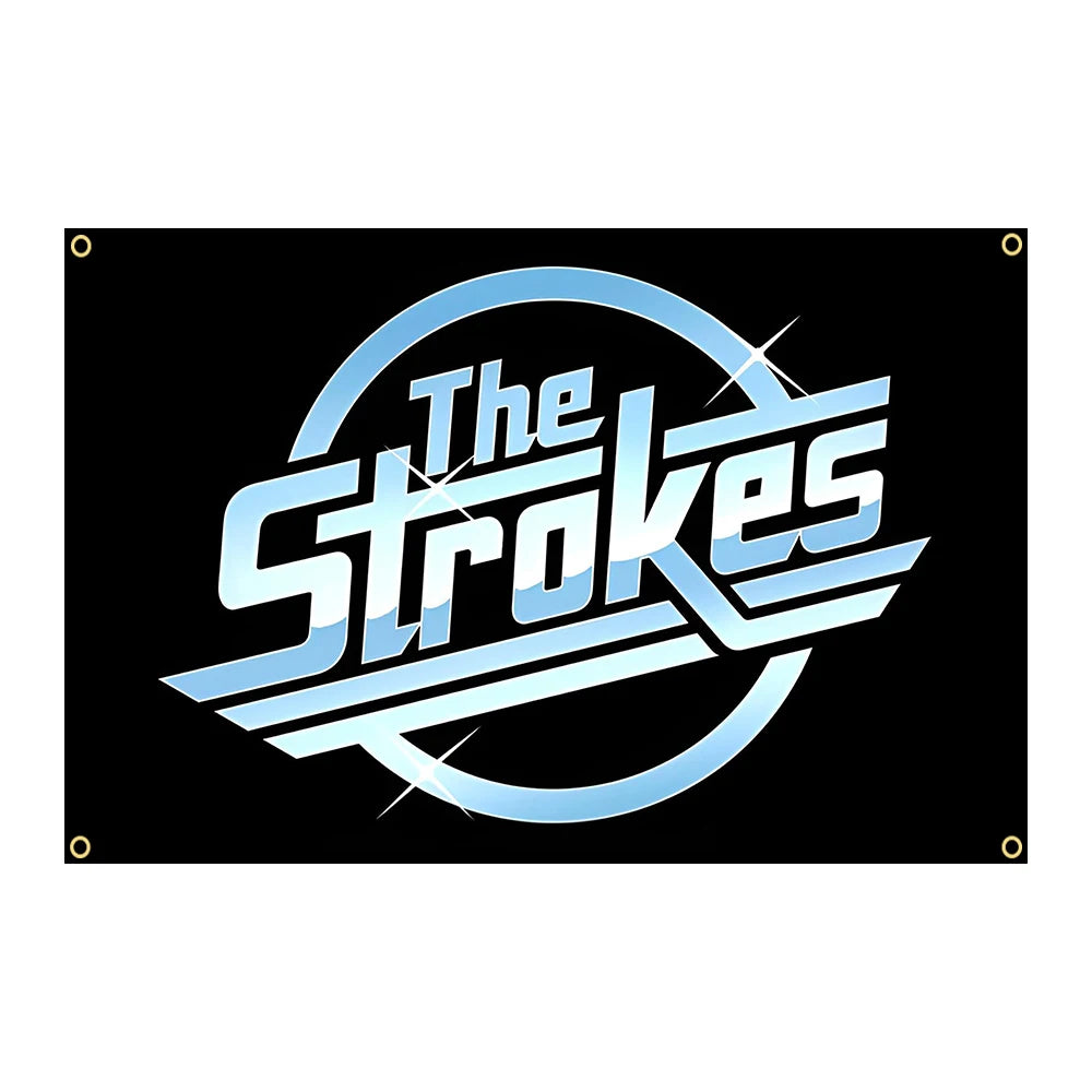 The Strokes Music Band Flag – 90x150cm Polyester Rock Banner for Interior Decoration - Premium flag from Lizard Vigilante - Just $11.99! Shop now at Lizard Vigilante