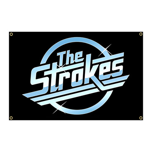 The Strokes Music Band Flag – 90x150cm Polyester Rock Banner for Interior Decoration - Premium flag from Lizard Vigilante - Just $11.99! Shop now at Lizard Vigilante