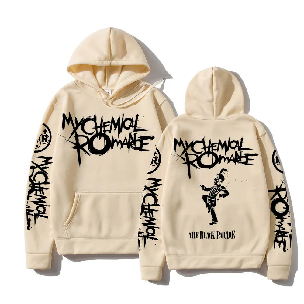 My Chemical Romance Double-Sided Graphic Hoodie – Black Parade Punk Emo Rock Style Sweatshirt for Men & Women - Premium hoodies from Lizard Vigilante - Just $43.88! Shop now at Lizard Vigilante