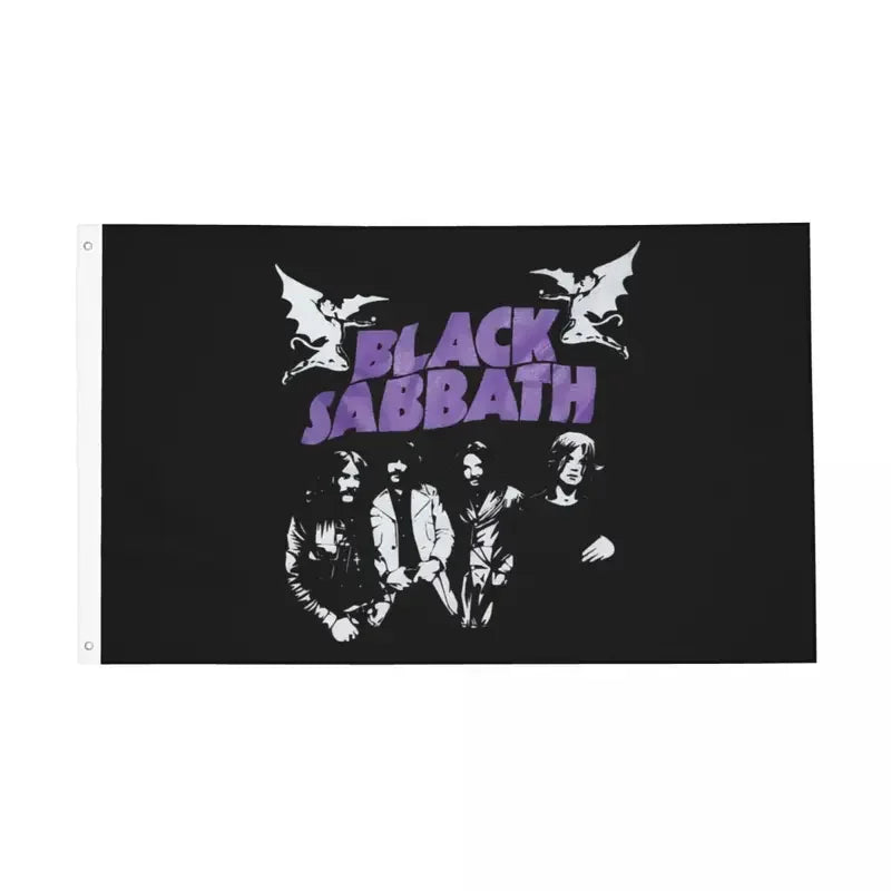 Black Sabbath Rock Flag – Double-Sided 90x150cm Indoor/Outdoor All-Weather Banner for Home, Dorm, and Wall Décor - Premium flag from Lizard Vigilante - Just $19.99! Shop now at Lizard Vigilante