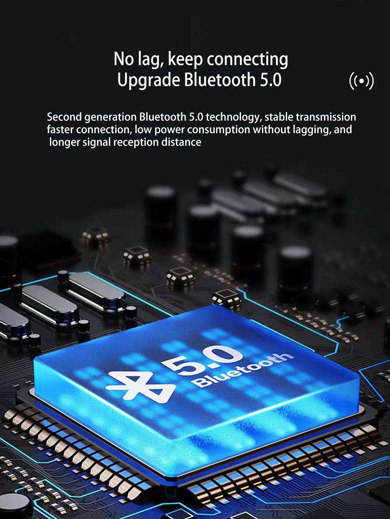 Wireless Bluetooth speaker, mini design with multiple functions as a clock, outdoor version subwoofer is powerful