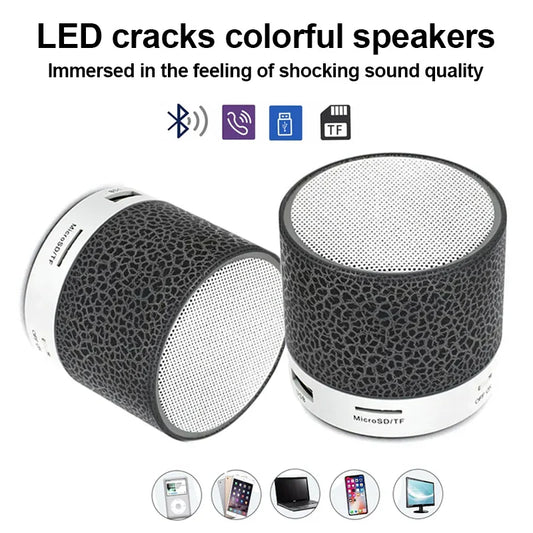 Bluetooth Mini Speaker Wireless Speaker Colorful LED TF Card USB Subwoofer Portable MP3 Music Sound Column For PC Phone