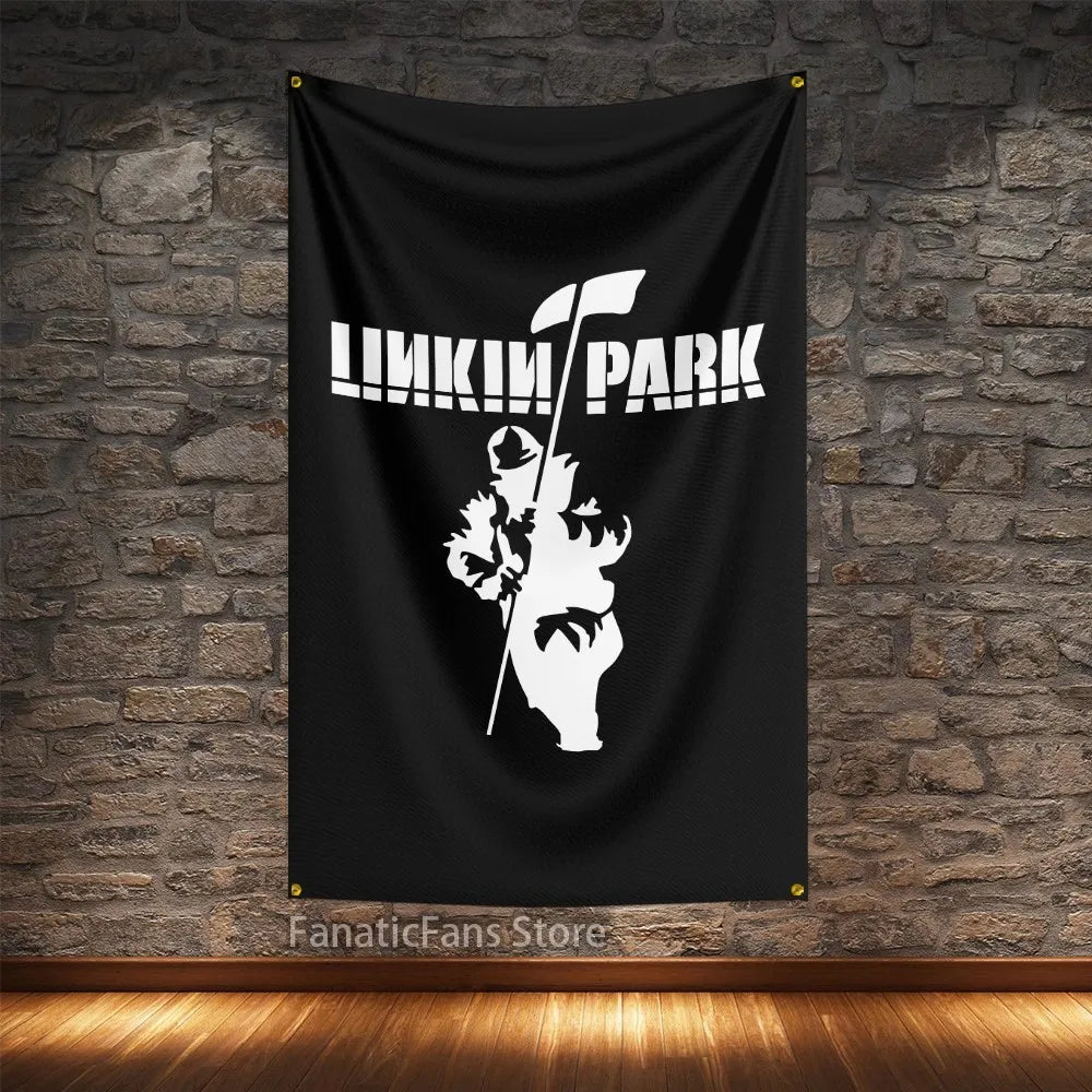 Linkin Park Rock Music Polyester Flag – Digital Printed Hanging Banner for Decoration - Premium flag from Lizard Vigilante - Just $15.99! Shop now at Lizard Vigilante