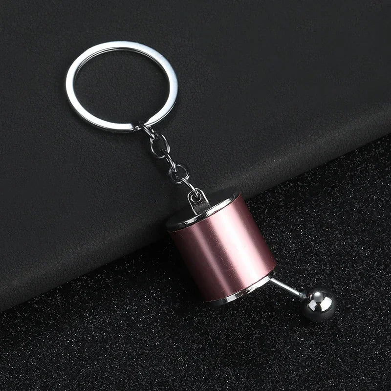 Personalized Keychain Creative Metal Mini Car Parts Manual Transmission Auto Keyring Accessories Key Ring Chain Men Lover Gift