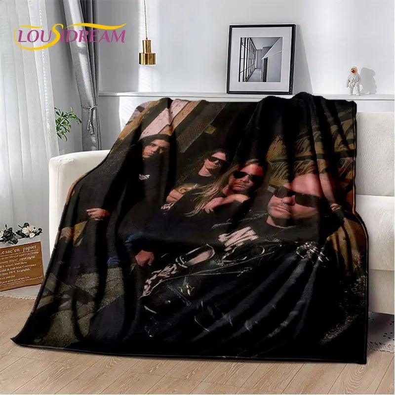 Slayer Heavy Metal Band Soft Plush Blanket,Flannel Blanket Throw Blanket for Living Room Bedroom Bed Sofa Picnic Cover Warm Kids - Lizard Vigilante