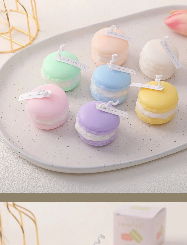 2025 Cute Macaron Creative Styling Aromatherapy Candles Home Fragrance Collection Decoration Ornaments Christmas Birthday Gifts