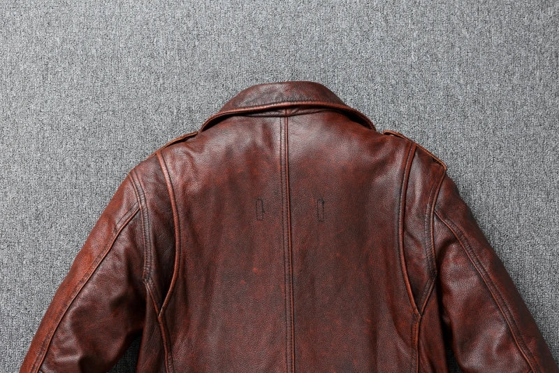 Bloodtrail Authority Jacket | Vintage Cowhide War-Torn Masterpiece