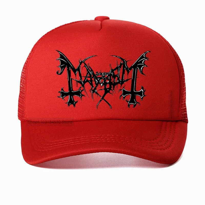 Mayhem Death Hat - Norwegian Heavy Metal Fashion Snapback - Premium hat from Lizard Vigilante - Just $23.88! Shop now at Lizard Vigilante