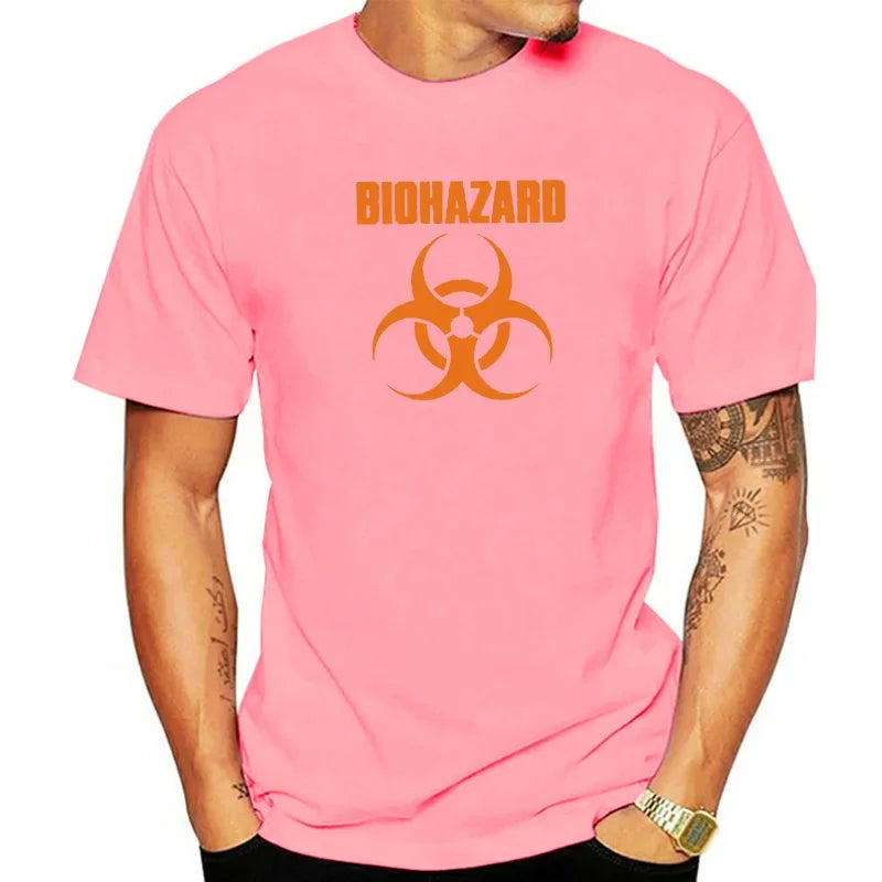 BIOHAZARD T-Shirt Official Merchandise Classic Band Logo Men Clothing Harajuku Graphic Oversized Summer Fashion Tops - Premium T-shirts from Lizard Vigilante - Just $19.99! Shop now at Lizard Vigilante