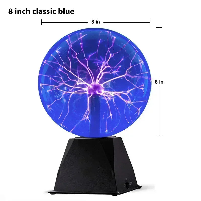 ZODOLAMP 8-Inch Sound Control Magic Plasma Ball Lamp - LED Night Light & Touch-Sensitive Christmas Party Decor - Premium plasma ball from Lizard Vigilante - Just $16.99! Shop now at Lizard Vigilante