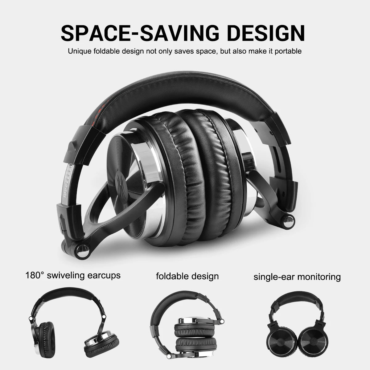 OneOdio Over-Ear HiFi Studio DJ Headphones – Wired Monitor Music & Gaming Headset with 3.5mm/6.3mm Dual Ports, Mic for Phone, PC, and DJ Use - Premium headphones from Lizard Vigilante - Just $58.88! Shop now at Lizard Vigilante