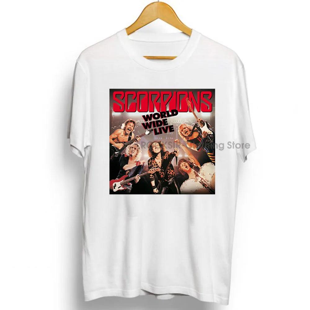 Scorpions 56th Anniversary T-Shirt – Heavy Metal Rock Band – Blackout Cotton Round Neck Graphic Tee - Premium T-Shirt from Lizard Vigilante - Just $22.99! Shop now at Lizard Vigilante