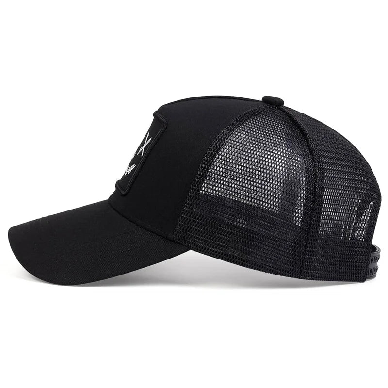 Unisex XX Embroidery Mesh Baseball Cap – Adjustable Sunscreen Hat for Casual Outdoor Travel - Premium hat from Lizard Vigilante - Just $25.99! Shop now at Lizard Vigilante