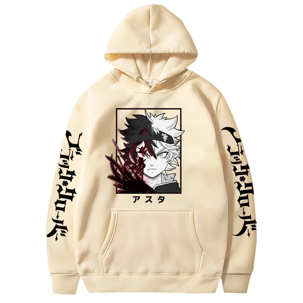 Black Clover Asta Hoodie - Oversized Manga Streetwear Hoodie for Men | Fleece Pullover with Bold Anime Print – Asta’s Power, Your Fashion - Premium hoodie from Lizard Vigilante - Just $46.66! Shop now at Lizard Vigilante