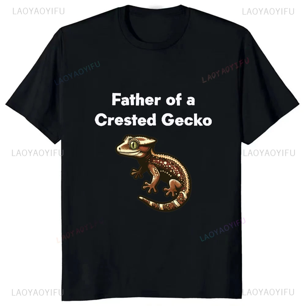 Today I'm Feeling Crested Gecko Tees – Fashion Casual Streetwear Hip-hop Loose O-neck T-Shirt for Men - Premium tee from Lizard Vigilante - Just $22.88! Shop now at Lizard Vigilante