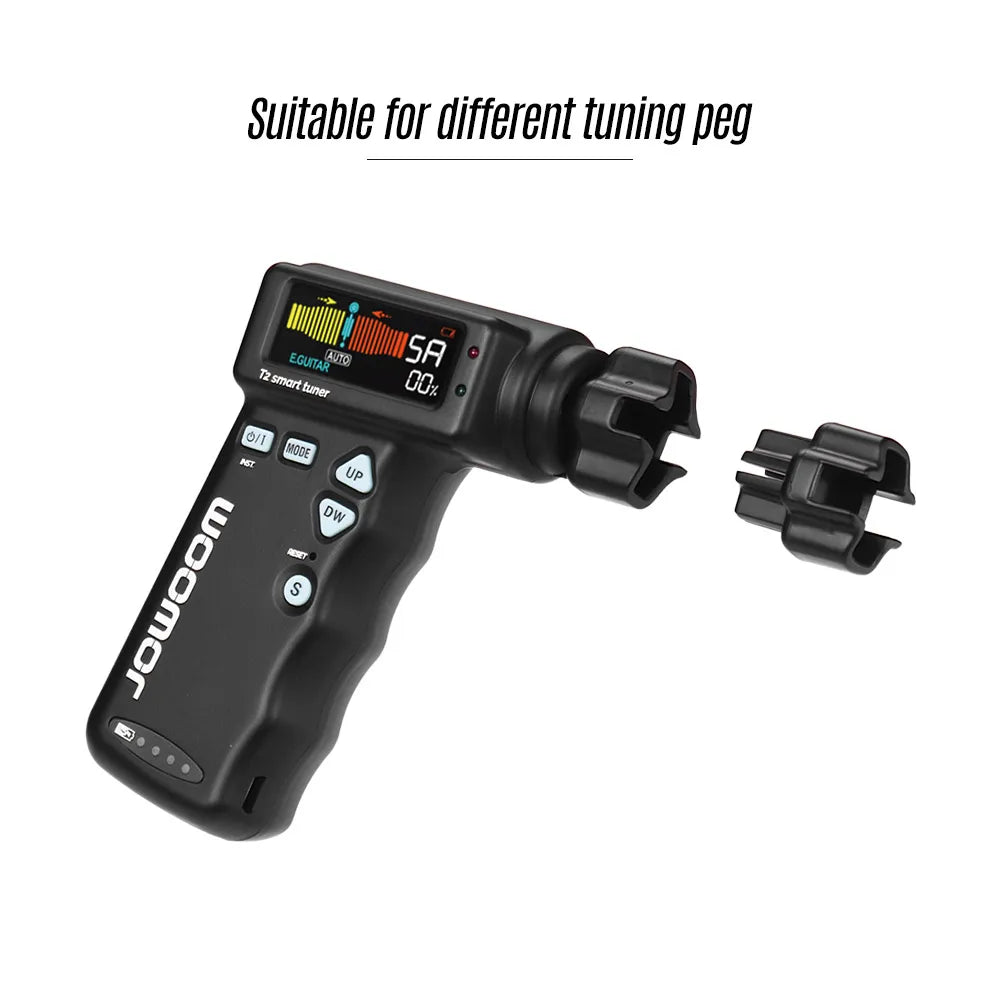 JOWOOM T2 Smart Guitar Tuner Peg String Winder for Guitar Ukulele Chromatic Tuning Built-in Rechargeable - Premium  from Lizard Vigilante - Just $49.99! Shop now at Lizard Vigilante