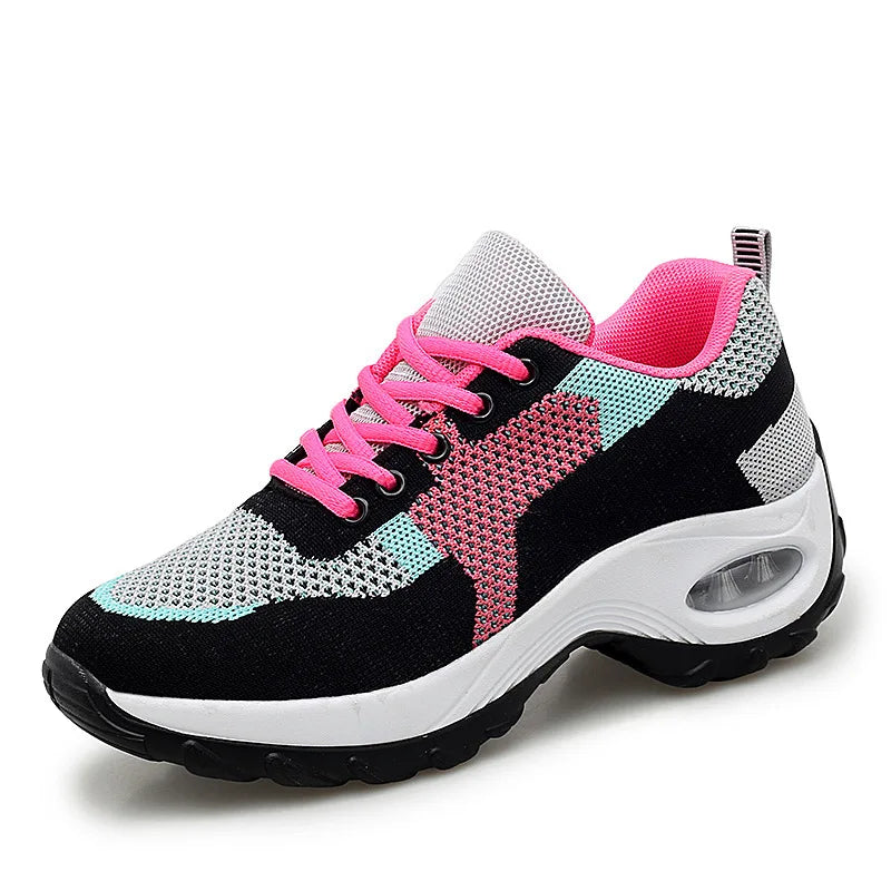 Women's Lightweight Air Cushion Walking Shoes - Breathable Mesh, Casual Sport Shoes for Spring & Autumn - Premium shoes from Lizard Vigilante - Just $48.88! Shop now at Lizard Vigilante