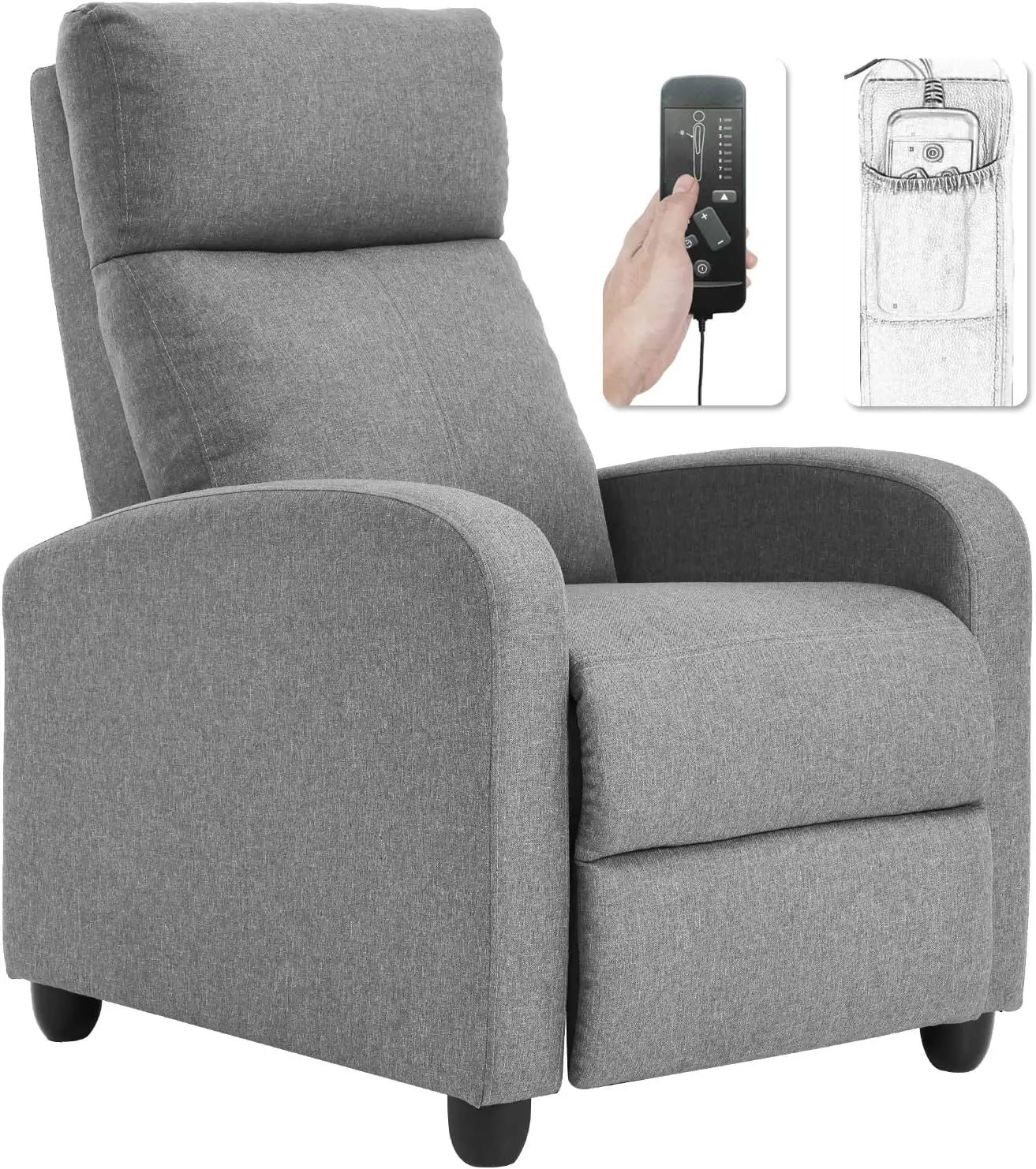 Chair for Living Room Massage Recliner Sofa Reading Chair Winback Single Sofa Home Theater Seating - Premium  from Lizard Vigilante - Just $199.99! Shop now at Lizard Vigilante