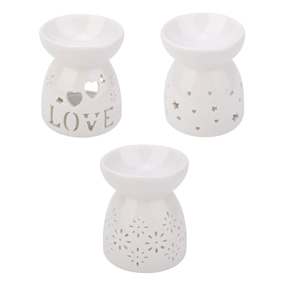 Night Fragrance Lamp Ceramic Essence Oil Furnace Candle Incense Aromatherapy Stove
