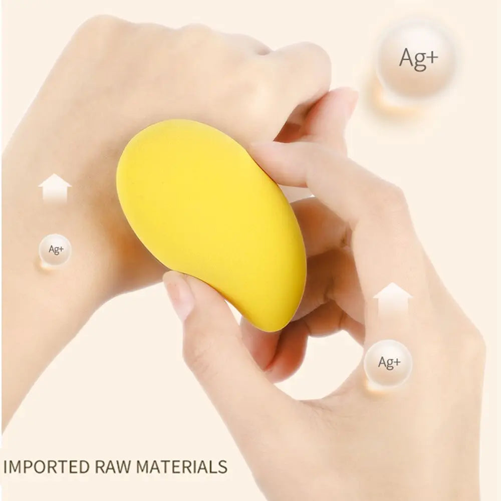 Women Foundation Powder Mango Shape Cushion Sponge Cosmetic Puff Beauty Tool Makeup Egg