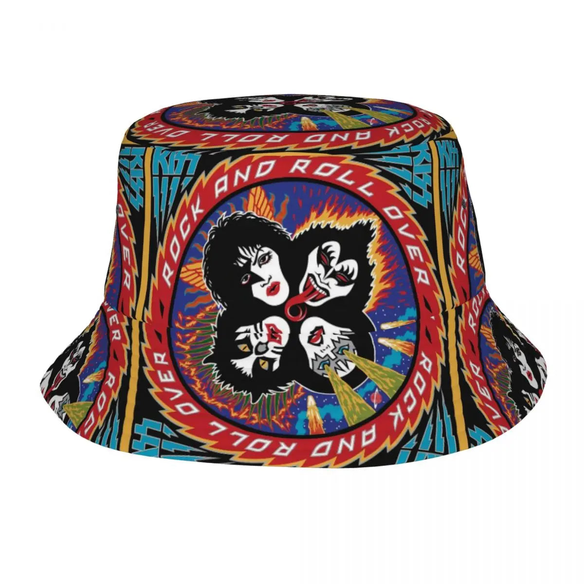 KISS Rock Band Heavy Metal Bucket Hat - Foldable Kiss Fishing Cap for Outdoor Adventures - Premium bucket hat from Lizard Vigilante - Just $23.88! Shop now at Lizard Vigilante