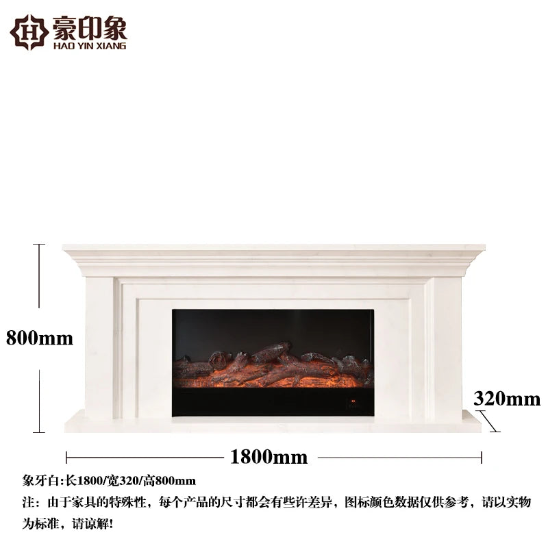 Fireplace Decoration Cabinet | Imitation Marble Heater | Electric Fireplace Core for Household Use | Stylish and Functional Home Decor - Premium fireplace from Lizard Vigilante - Just $1571.99! Shop now at Lizard Vigilante