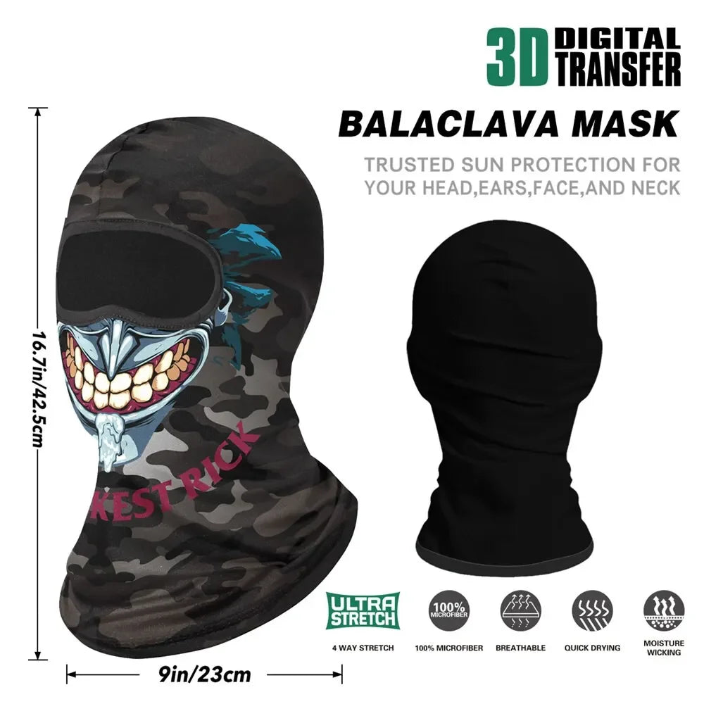 Lizard Vigilante Motorcycles Balaclava Mask - Ghost Face War Game Skeleton Riding Outdoor Headwear - Premium face mask from Lizard Vigilante - Just $16.88! Shop now at Lizard Vigilante