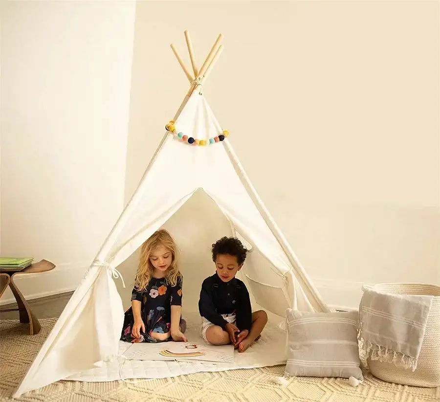 Tent for Kids Indoor Household Children Play House Wigwams Portable Folding Tipi Teepee Girl and Boy Castle Play Room Tents