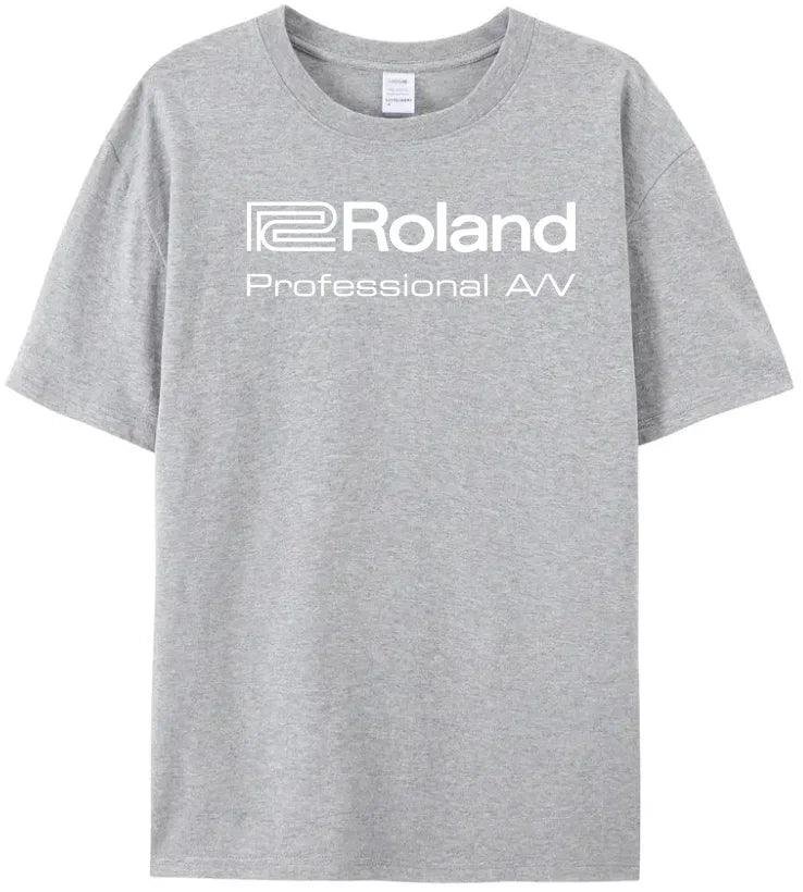 Roland Piano Print T-shirt Cool Trendy 100％ Cotton Top Tee with Cool Men's Brand - Lizard Vigilante