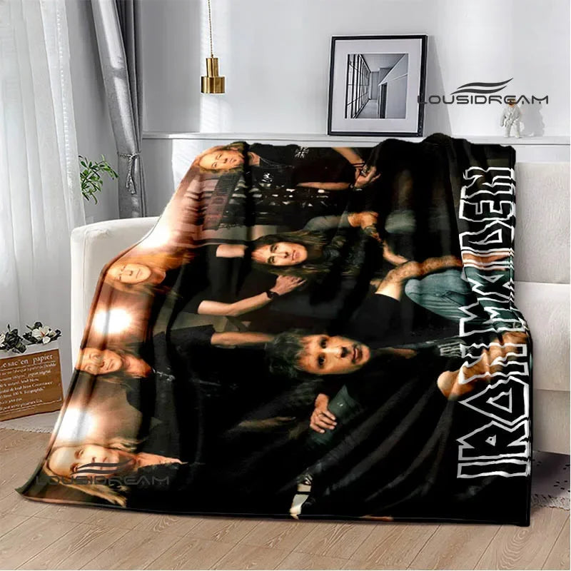 Iron Maiden Printed Blanket – Soft Flannel Kids & Adults Throw | Warm, Portable, and Perfect for Home or Travel - Premium blanket from dsers - Just $33.66! Shop now at Lizard Vigilante