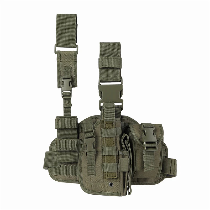 Tactical Leg Gun Holster Outdoor Multi-function Camouflage Bag Tied Leg Pistol Protective Cover Phone Pocket Hunting Gear - Premium  from Lizard Vigilante - Just $29.99! Shop now at Lizard Vigilante