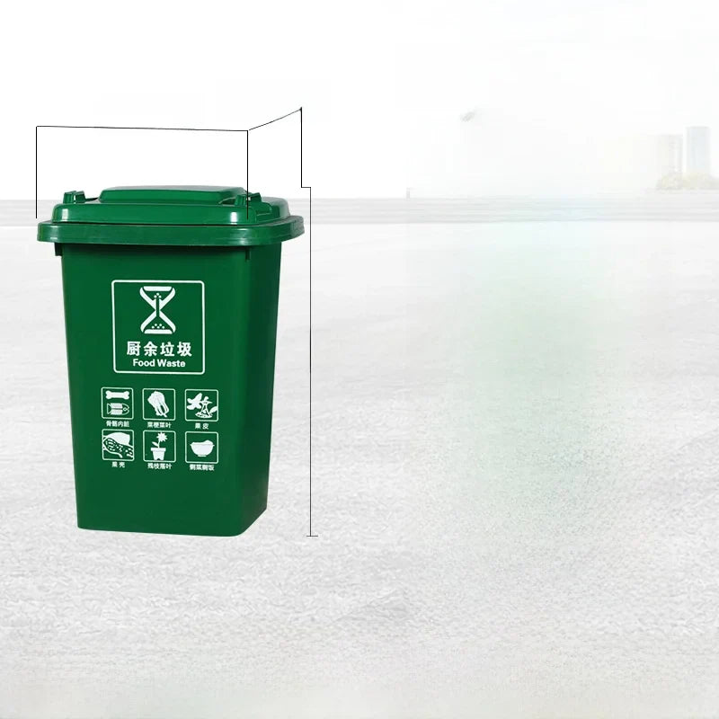 Large Capaci Outdoor Kitchen Waste Bin 240L with Wheels for ering Commercial Use Big Size Tra Can Recycling Bin