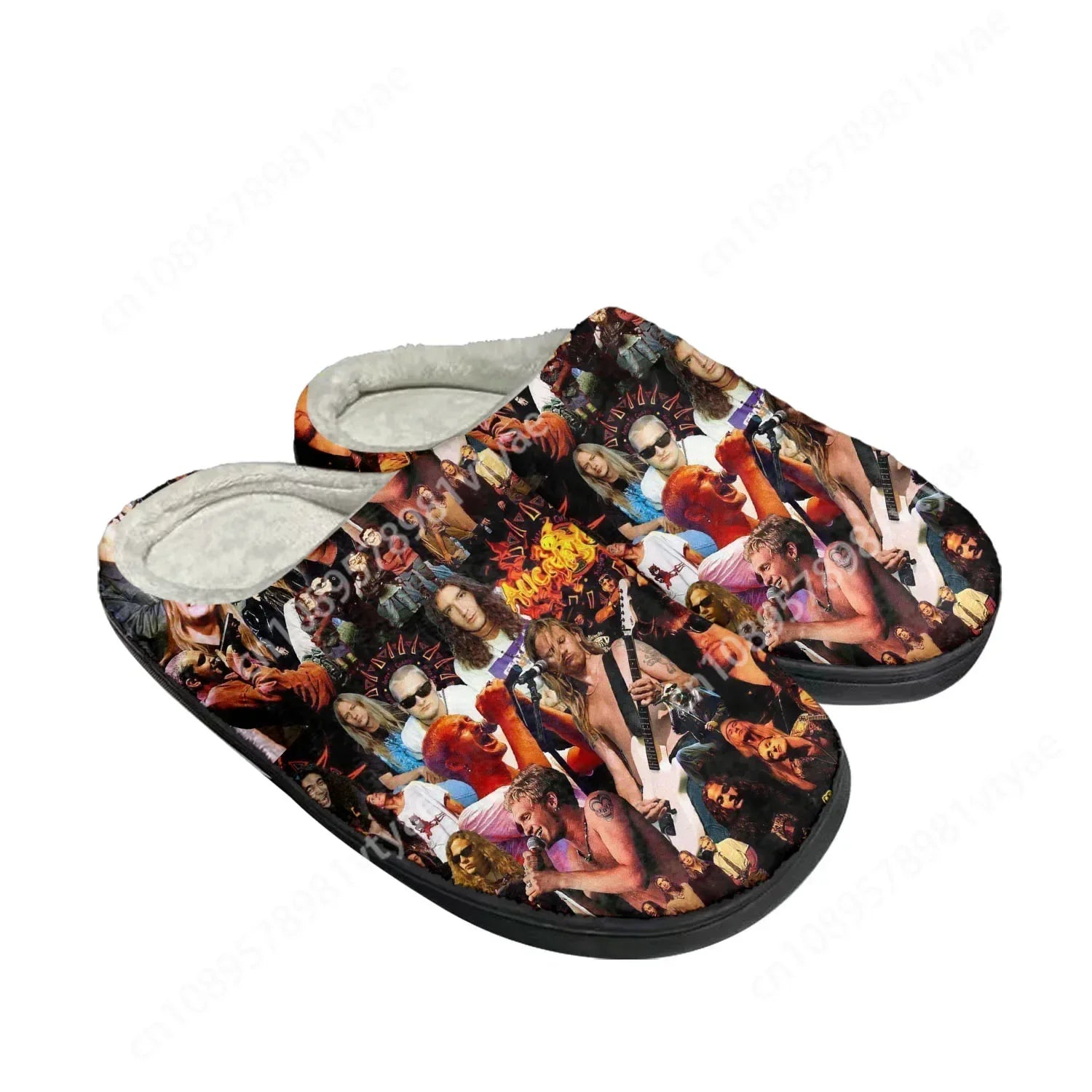 Alice in Chains Thermal Slippers – Custom Rock Band Indoor Plush Shoes for Men & Women - Premium slippers from Lizard Vigilante - Just $38.88! Shop now at Lizard Vigilante