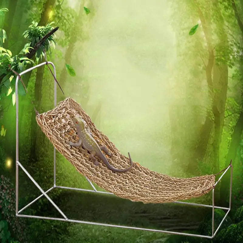 Reptile Lizard Hammock Hamster Reptile Grass Mat Pet Bed Seaweed Hammock Swing Pet Reptile Toy Hanging Bed Mat Hanging Sofas - Premium pet supplies from Lizard Vigilante - Just $15.99! Shop now at Lizard Vigilante