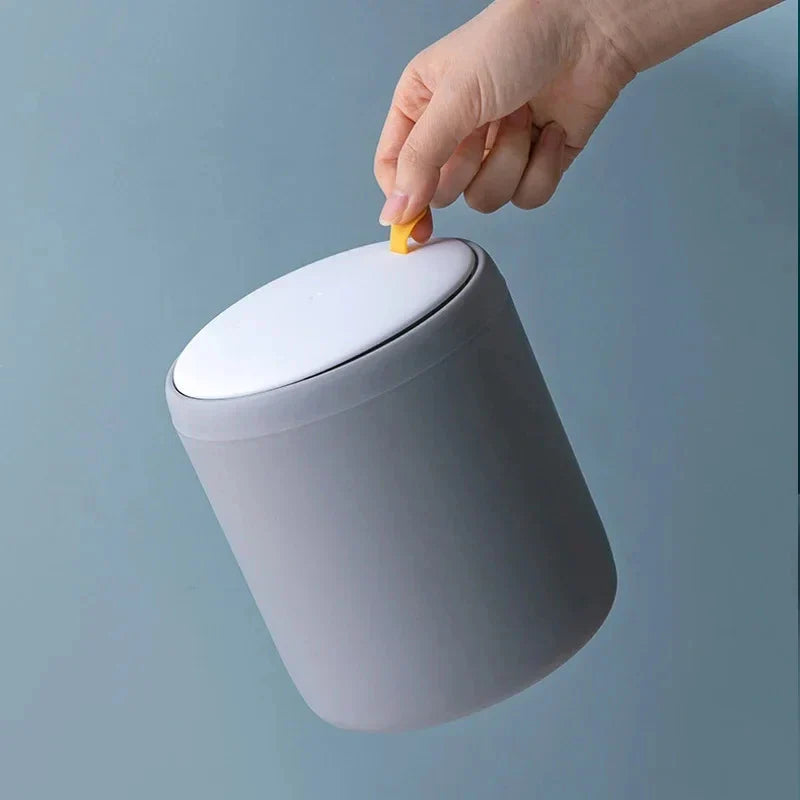 Mini Waste Bin Desktop Office Trash Can Home Garbage Basket Table Plastic Organizer Office Supplies Dustbins Sundries Barrel Box