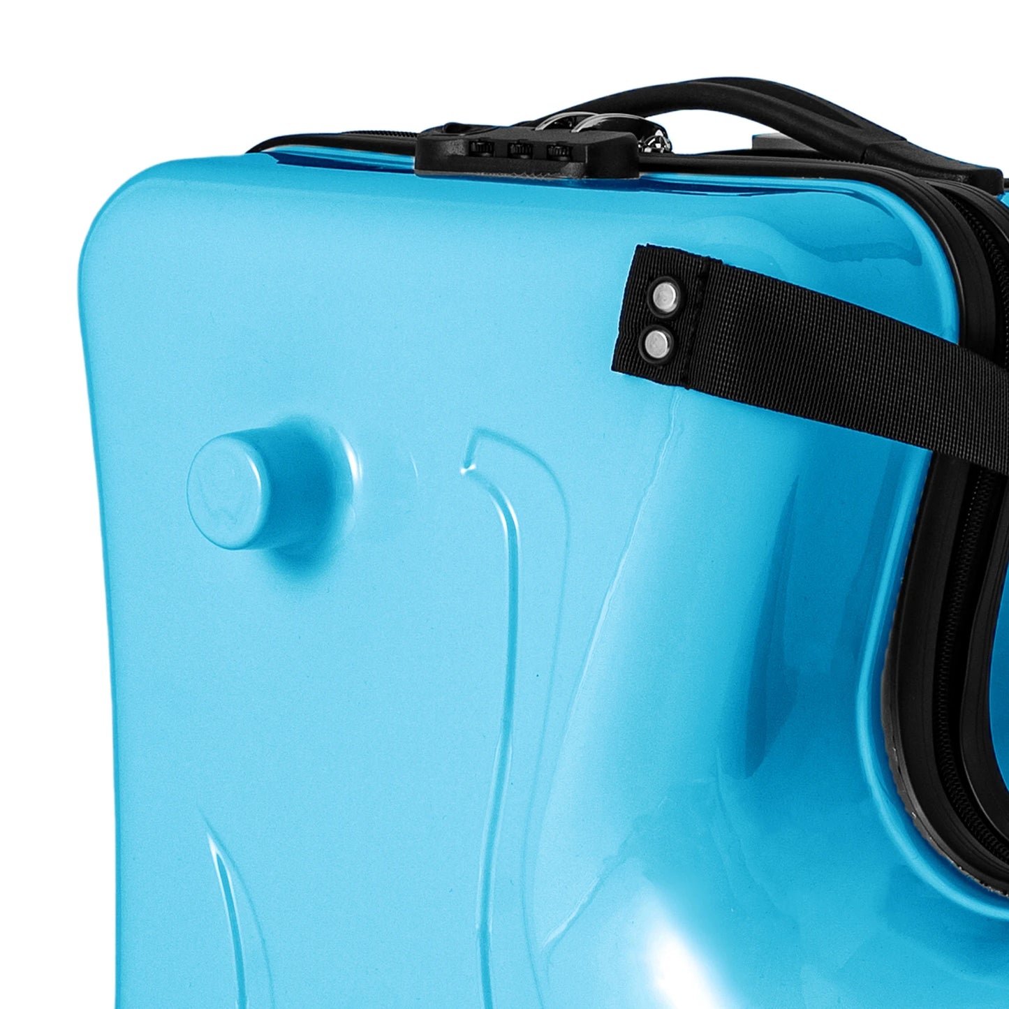 Children's sit ride suitcase 20 Inch kids Travel Trolley Waterproof Slide Rolling Luggage with Lock Blue - Premium  from Lizard Vigilante - Just $135.99! Shop now at Lizard Vigilante