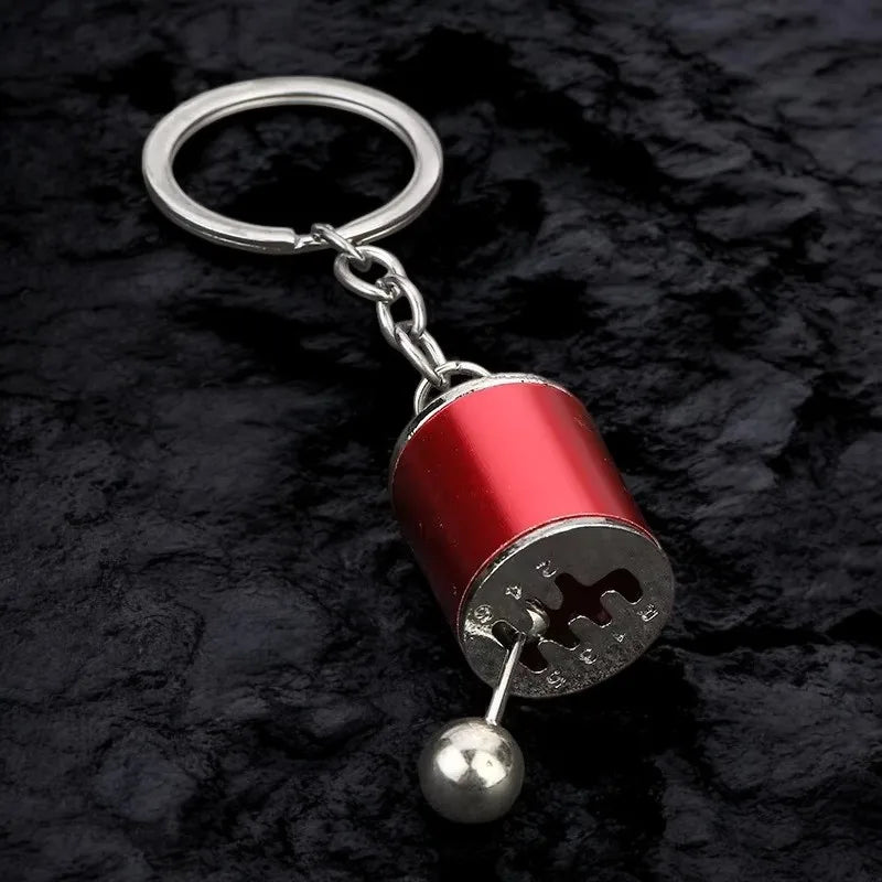 Personalized Keychain Creative Metal Mini Car Parts Manual Transmission Auto Keyring Accessories Key Ring Chain Men Lover Gift