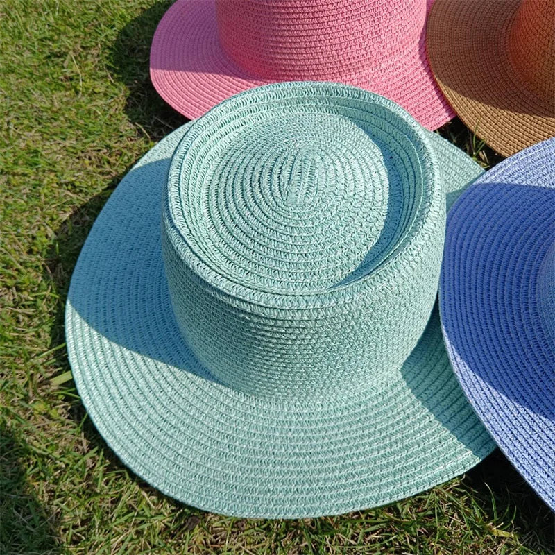 Lizard Vigilante Candy Straw Sun Hat – adjustable raffia summer hat for outlaw beach days & street-side shade