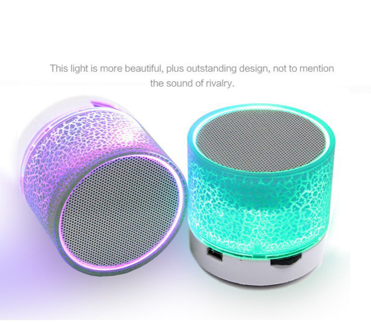 Bluetooth Mini Speaker Wireless Speaker Colorful LED TF Card USB Subwoofer Portable MP3 Music Sound Column For PC Phone
