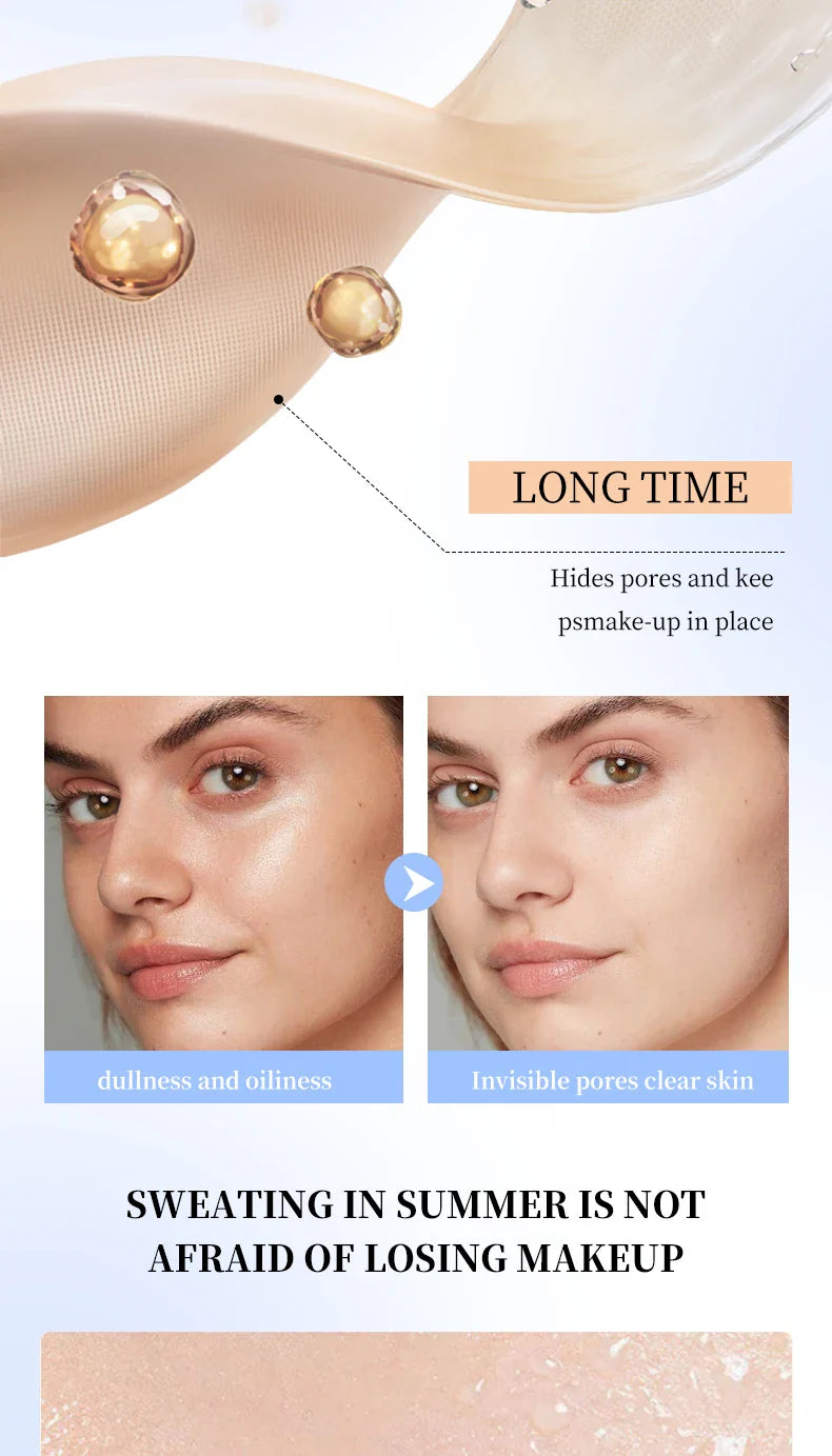 Ocheal Matte Face Setting Powder Oil-control Lightweight Radiant Foundation Pressed Powder Face Full Coverage Makeup Cosmetic