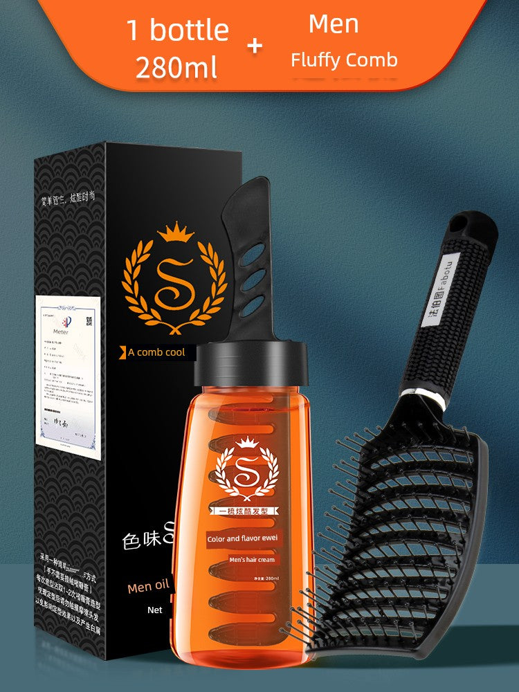 One Comb Cool Hair Gel - Moisturizing Styling Cream for Curls & Straight Hair, Hold & Shape with Ease, by Color and Taste - Premium hair gel from Lizard Vigilante - Just $15.99! Shop now at Lizard Vigilante