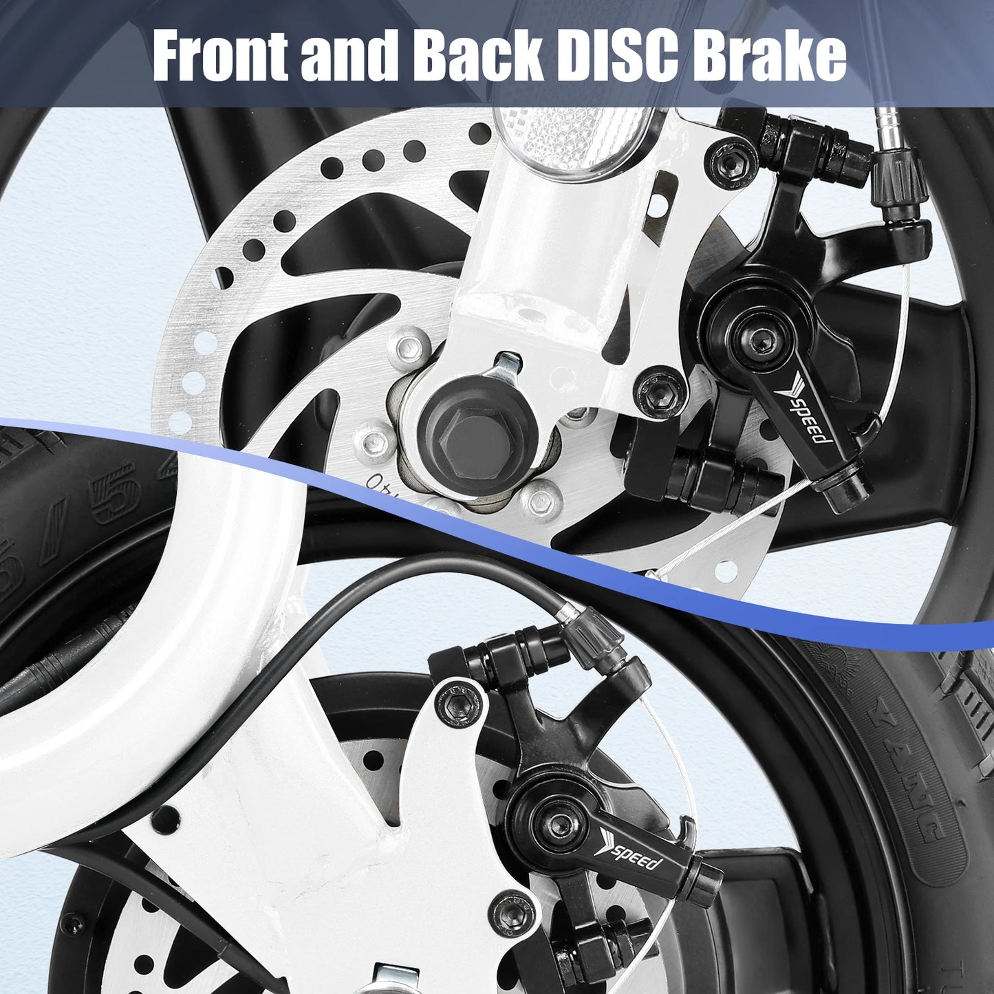 Peak 560W Electric Scooter with Seat 14" Tire, 30 Miles Ranges 20MPH Max Speed, Foldable Electric Scooter for Adults 300 LBS - Premium  from Lizard Vigilante - Just $934.99! Shop now at Lizard Vigilante