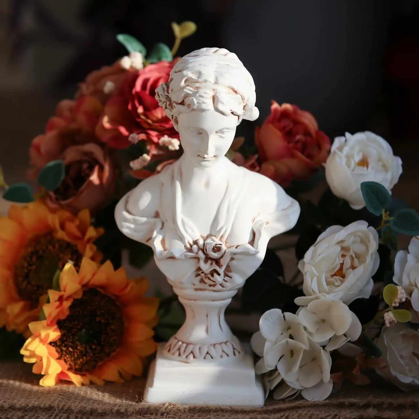 Goddess Bust Statue Classical De Milo Tabletop Decor Gift Greek Roman Mythology Art Replica Resin Venus Sculpture Home Office