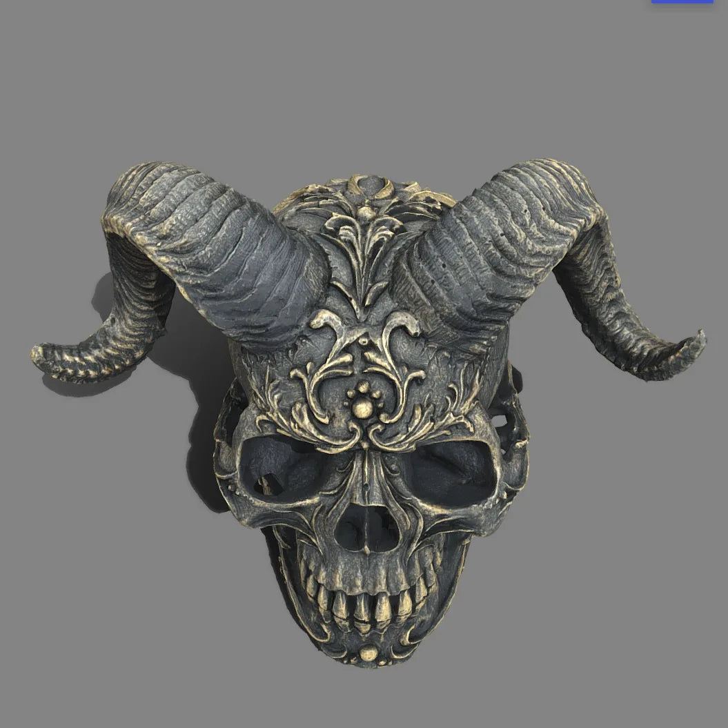Gothic Style Claw Skull Statue Steampunk Satanic Animal Sculpture Craft Ornament Model Collection Object Interior Figurine Decor