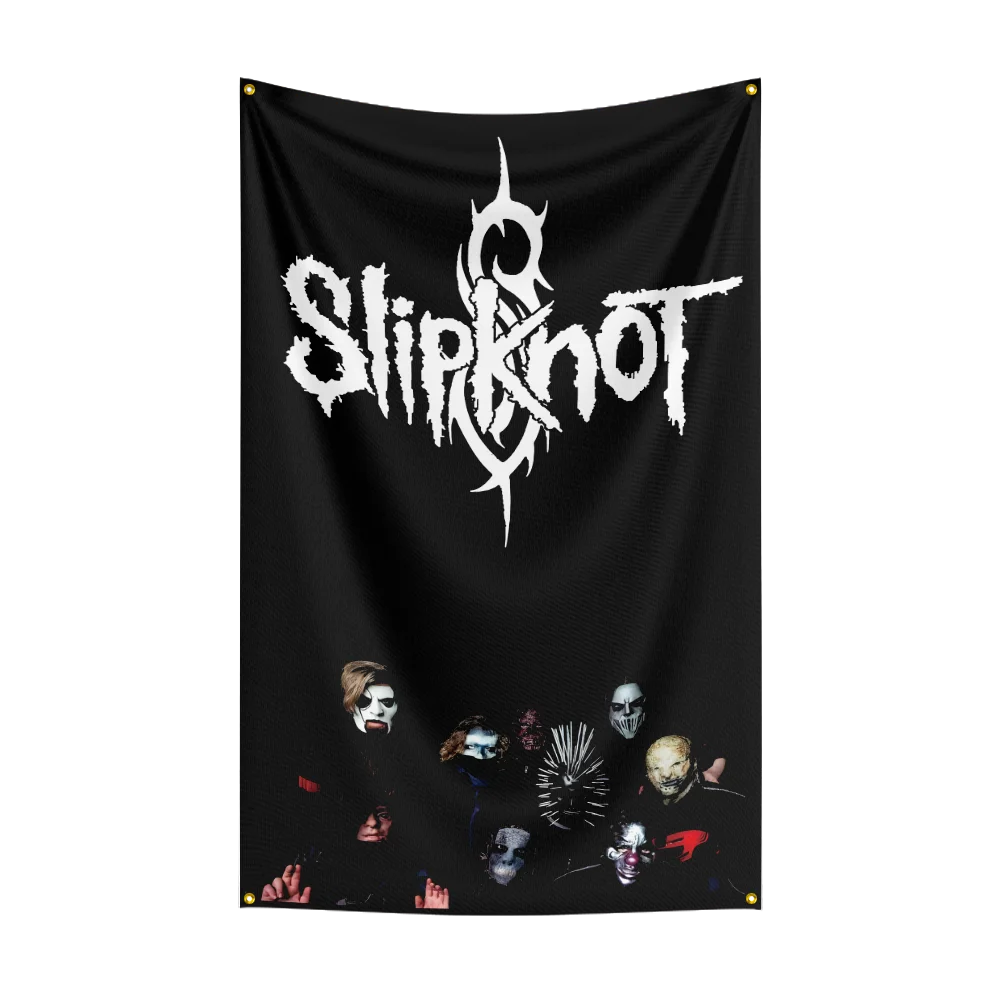 Slipknot Rock Band Flag – 3x5 FT Polyester Indoor & Outdoor Banner for Home, Garage, Room, or Wall Decor - Premium  from Lizard Vigilante - Just $17.99! Shop now at Lizard Vigilante